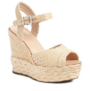 Schutz Belatrix Platform Wedge Espadrille Sandal